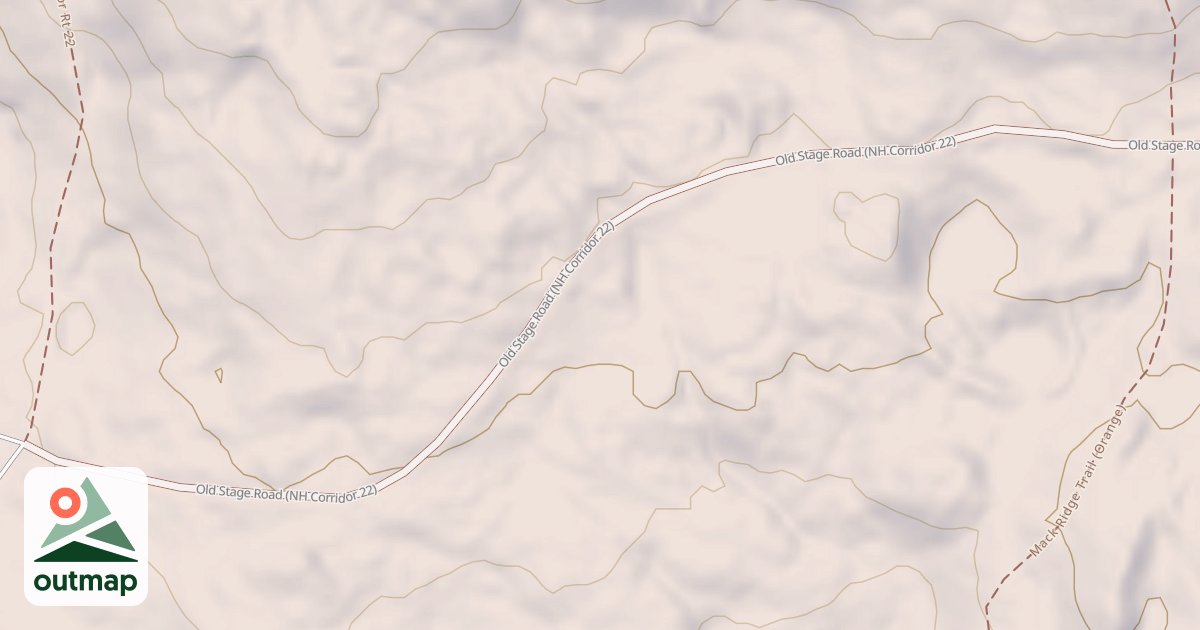 Map of Old Stage Rd-Corridor 22