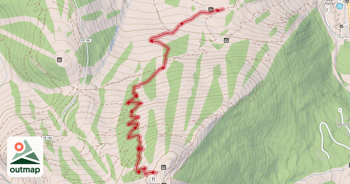 Map of Trestle Downhill