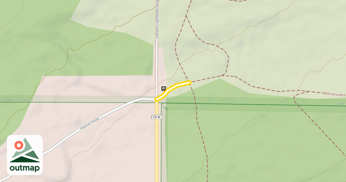 Map of Solbakken/Hall Massie System Trail