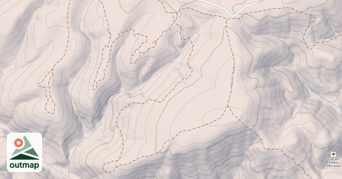 Map of USFS Motor Vehicle Use Map Trails 17348