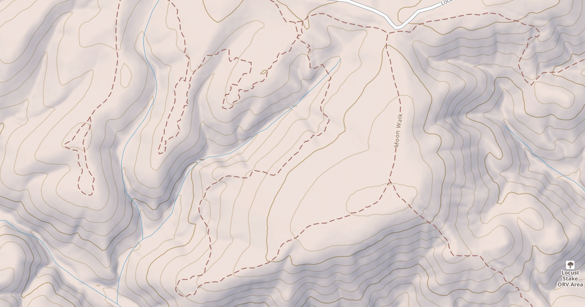 Map preview of USFS Motor Vehicle Use Map Trails 17348