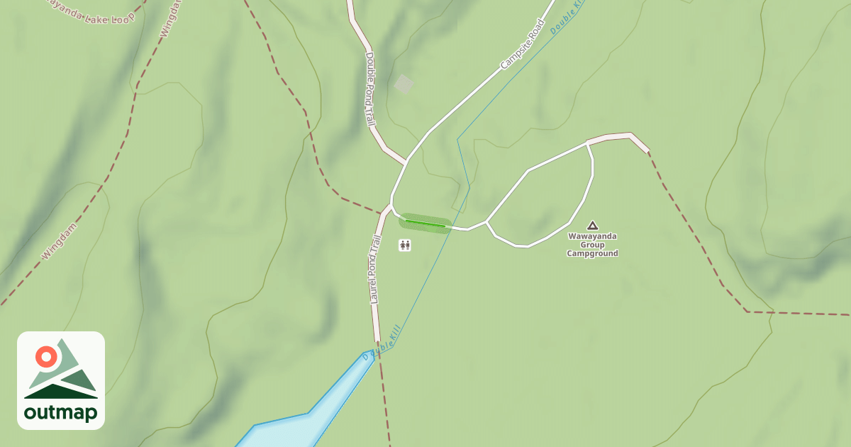 Map of Campsite Road/Double Pond Trail