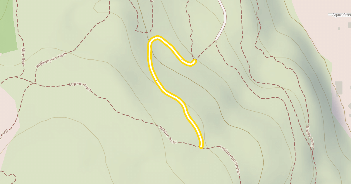 Map preview of Lupine Trail