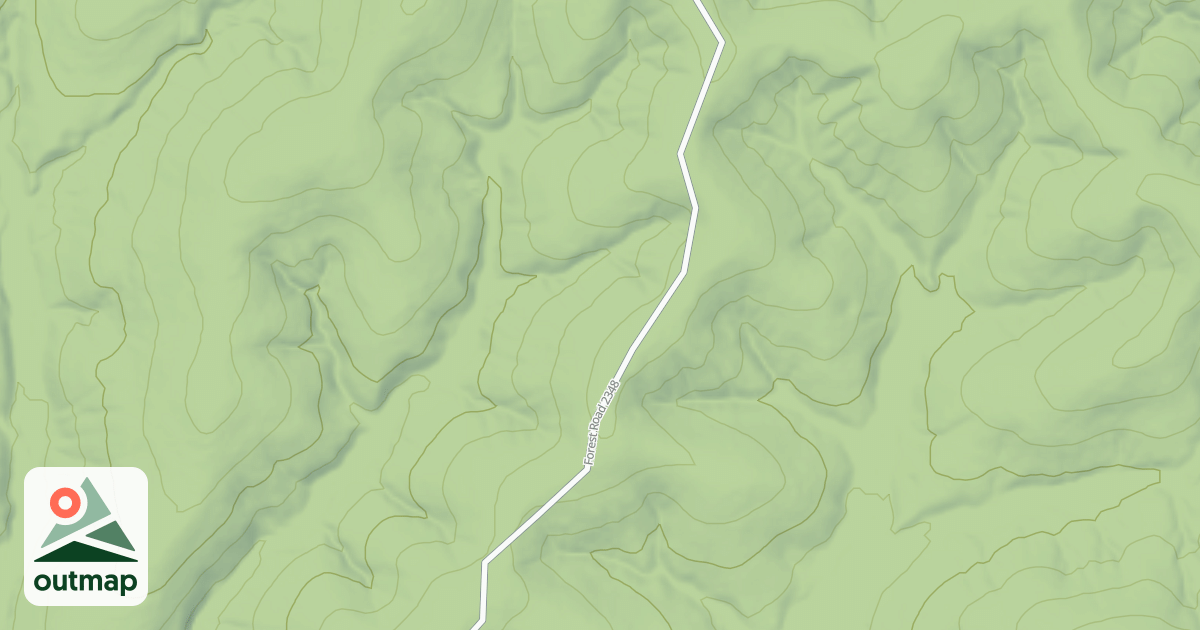 Map of STRICKLIN RIDGE SPUR A