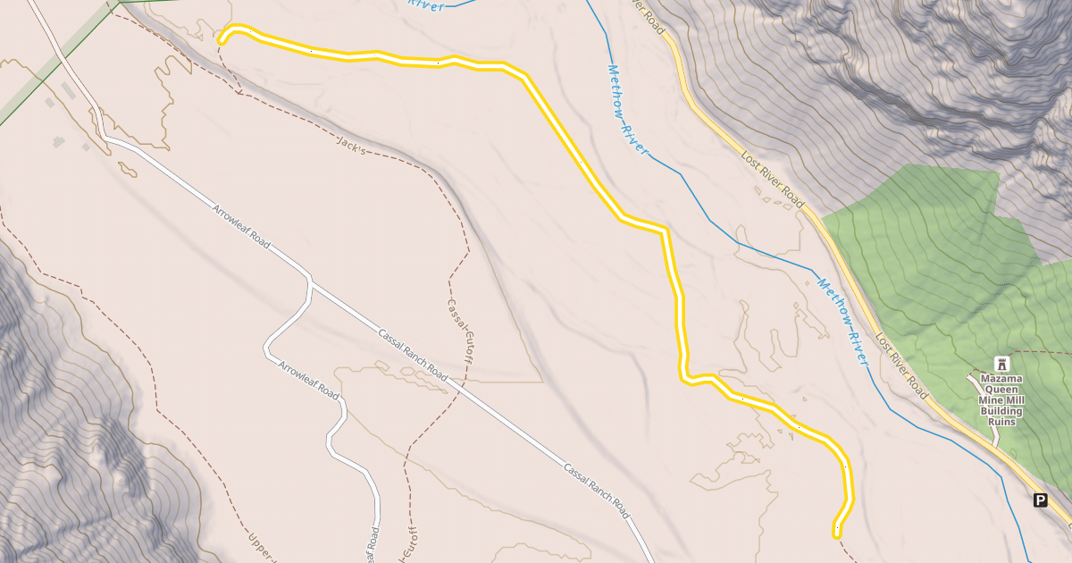 Map preview of Upper River Run
