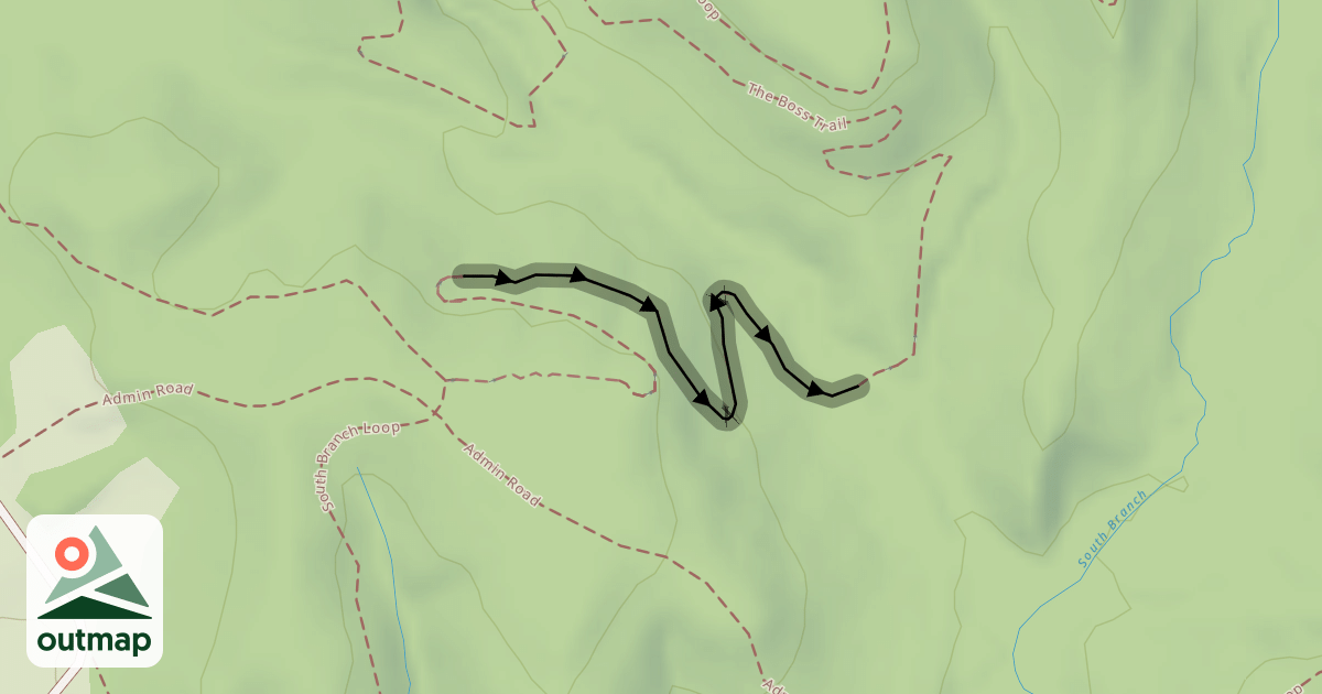 Map of The Boss Trail