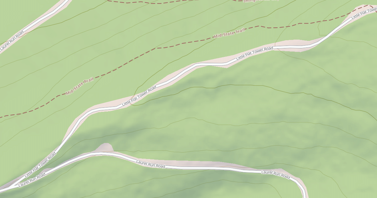 Map preview of Rothrock State Forest Seven Mountains Snowmobile Trails