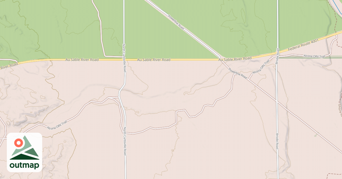 Map of ALCONA ATV TRAIL