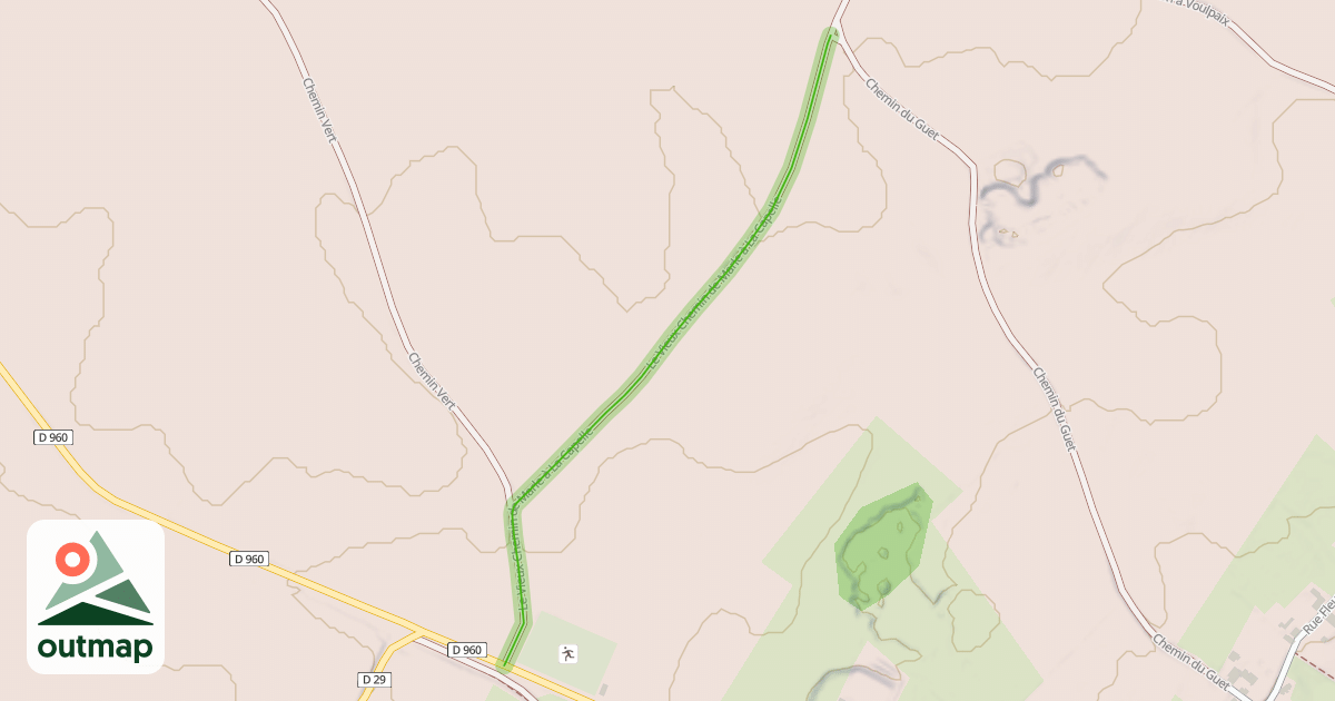 Map of Le Vieux Chemin de Marle à La Capelle
