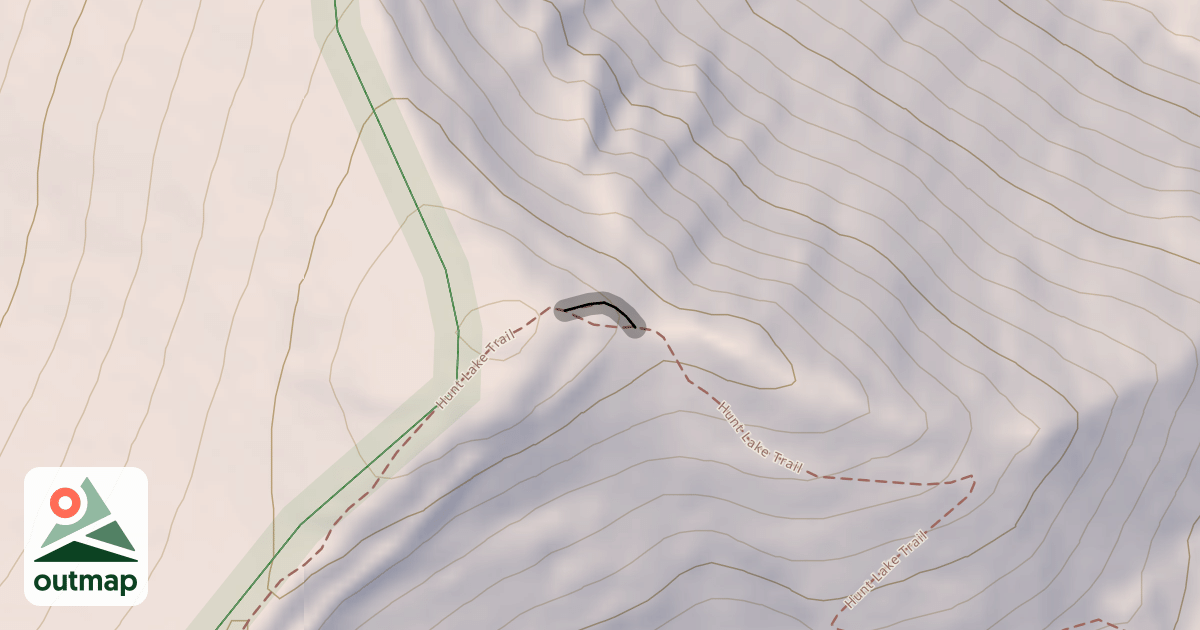 Map of Hunt Lake Trail
