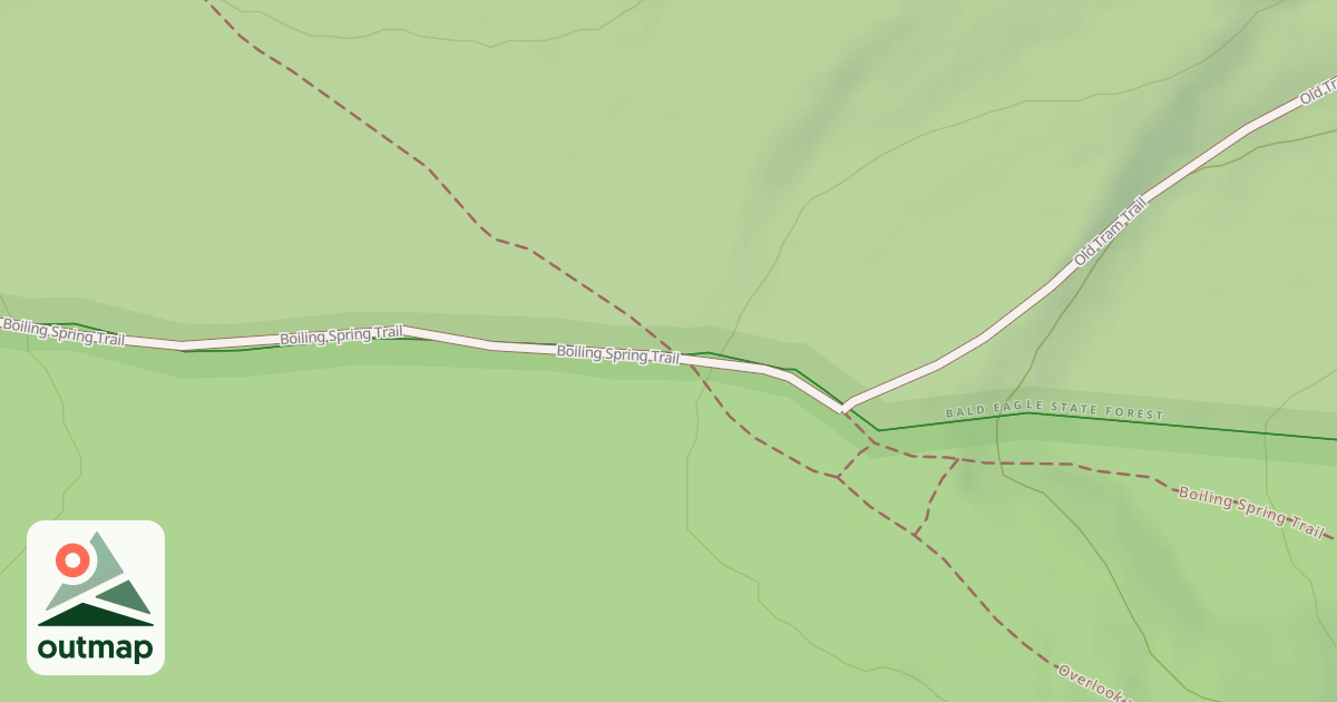 Map of Bald Eagle State Forest Snowmobile Trails