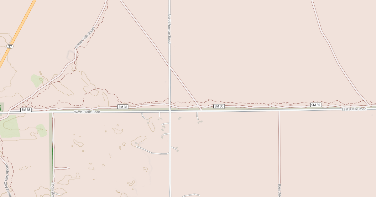 Map preview of Lincoln Hills Motorcycle Trail