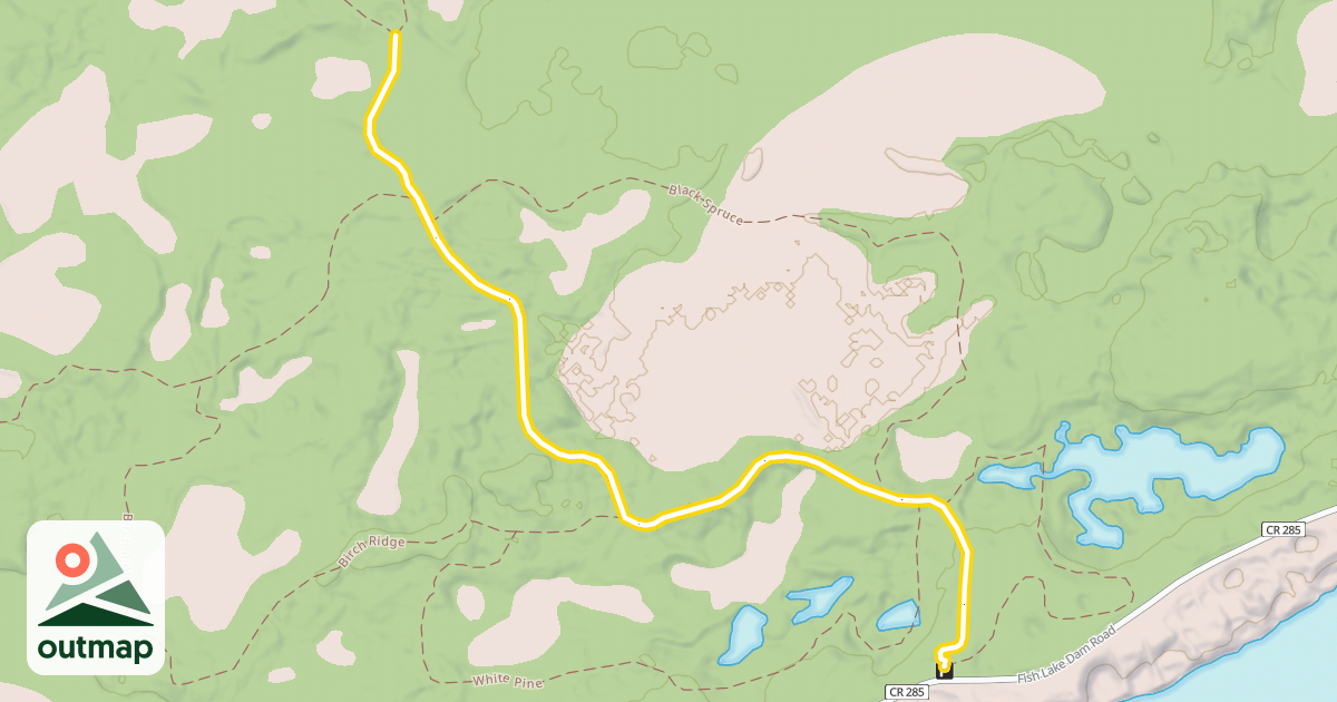 Map of Wolf Run