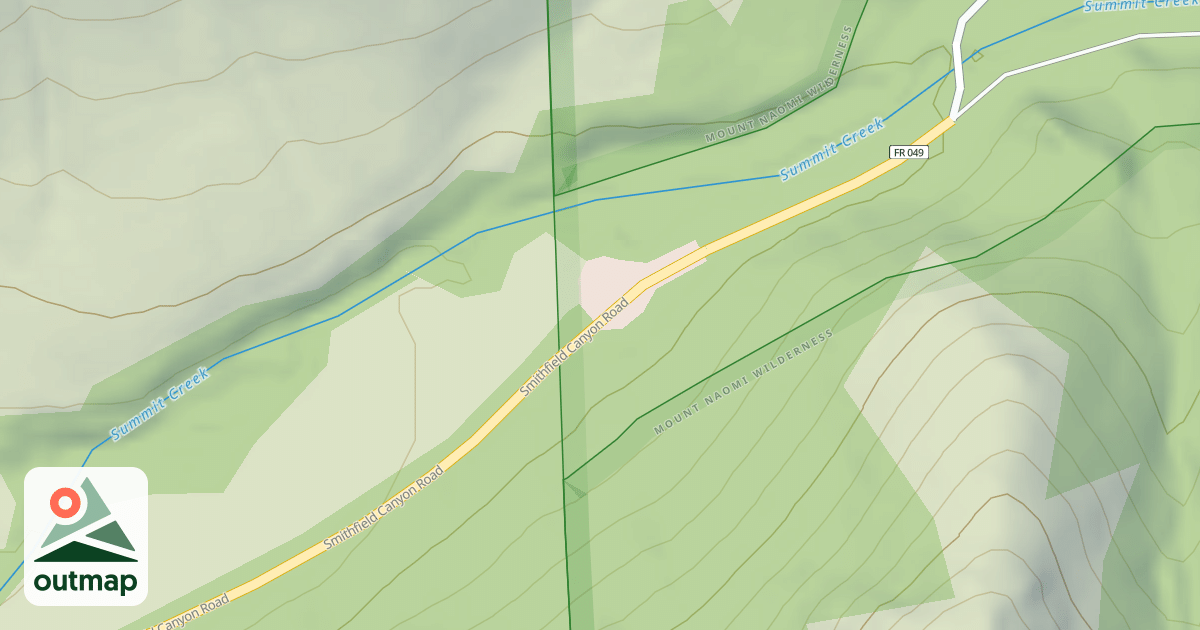 Map of SMITHFIELD CANYON