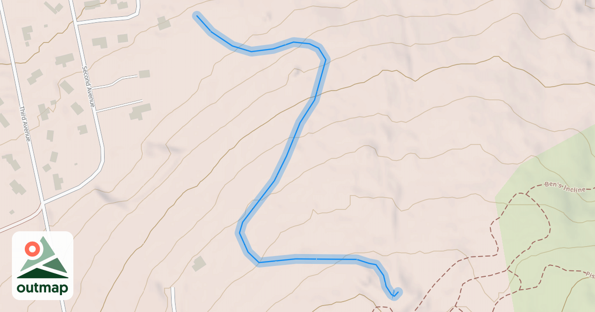 Map of Pine Needle Pass