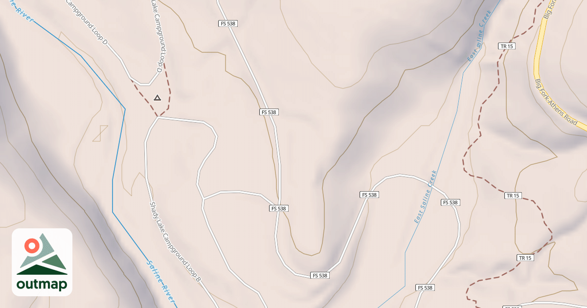 Map of SHADY LAKE AREA SUPERVISOR