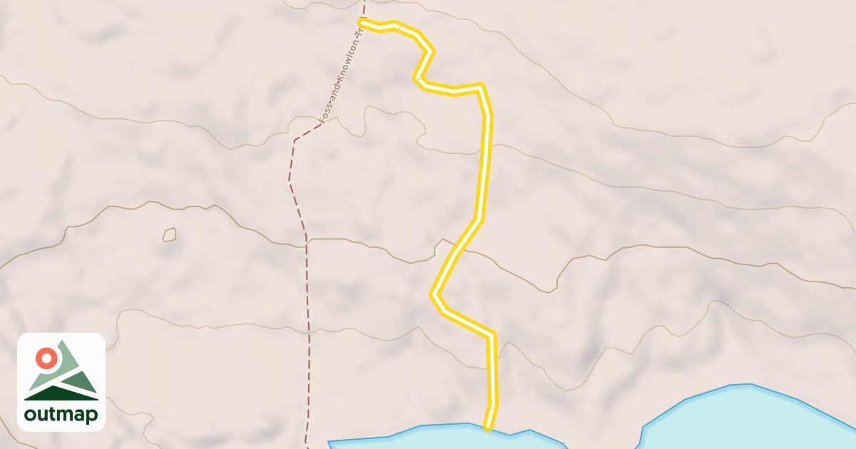 Map of Foss and Knowlton Canoe Trail