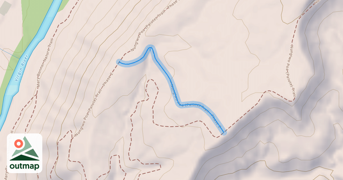 Map of Nung’wu Poa (Paiute) Trail - Phase 2