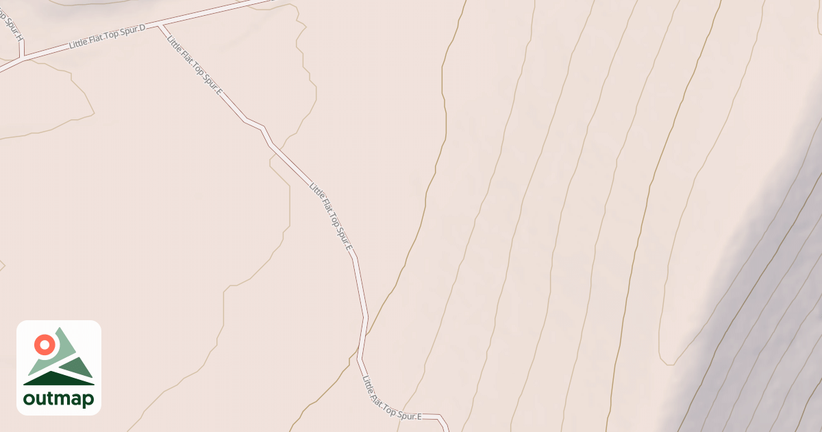 Map of LITTLE FLAT TOP