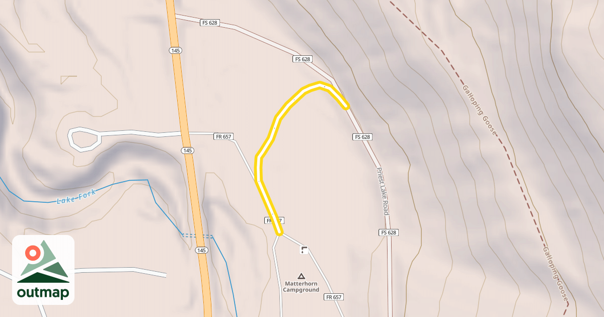 Map of Campground-Goose Connector