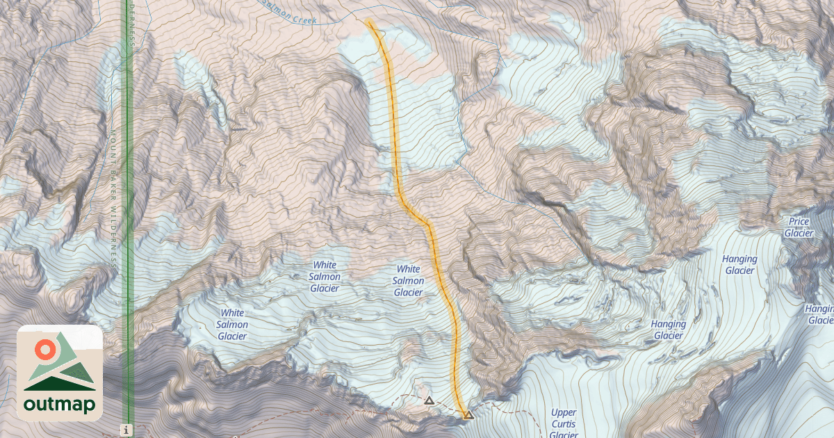 Map of Salmon Glacier