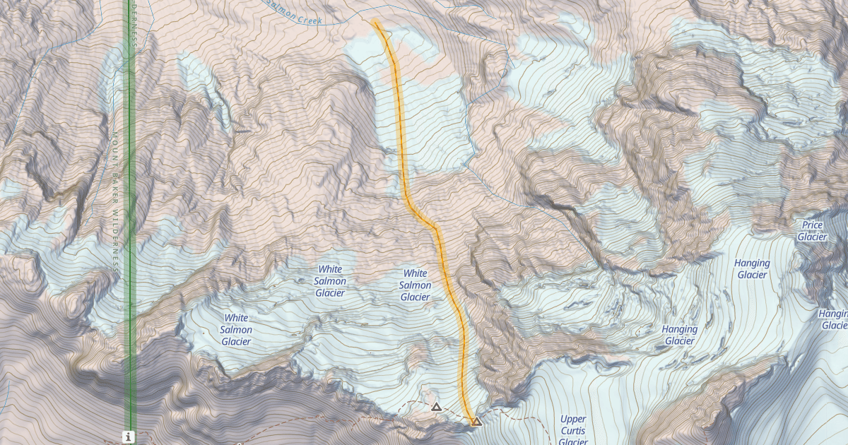 Map preview of Salmon Glacier