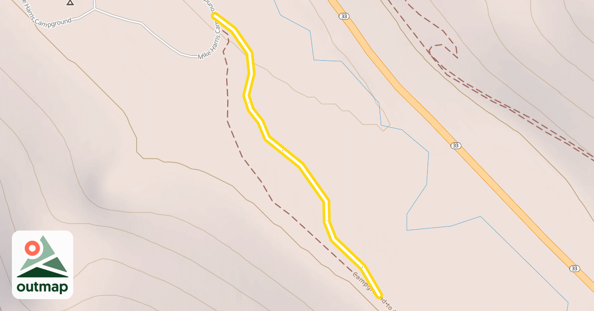 Map of Campground Loop