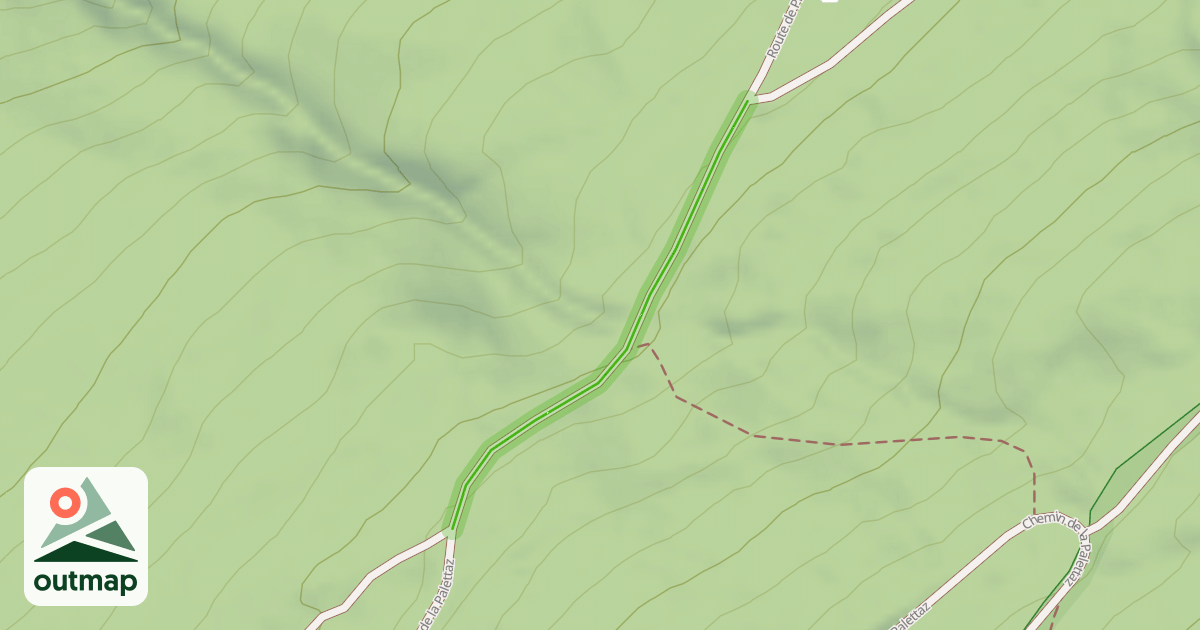 Map of Chemin de la Palettaz