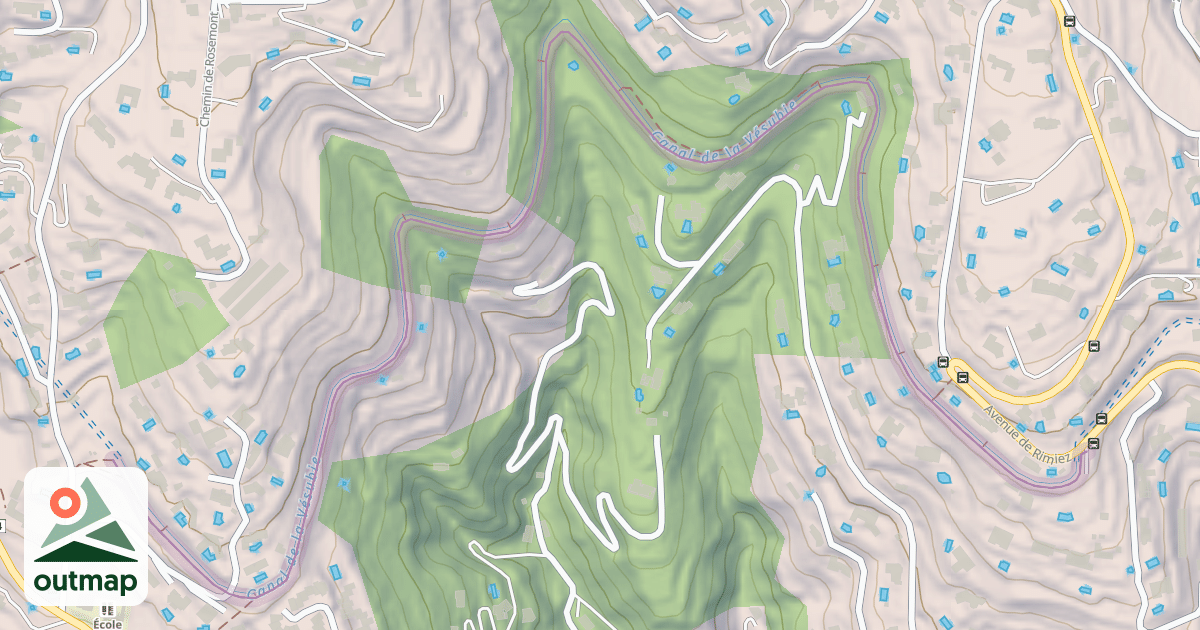 Map of Sentier du Canal de Gairault