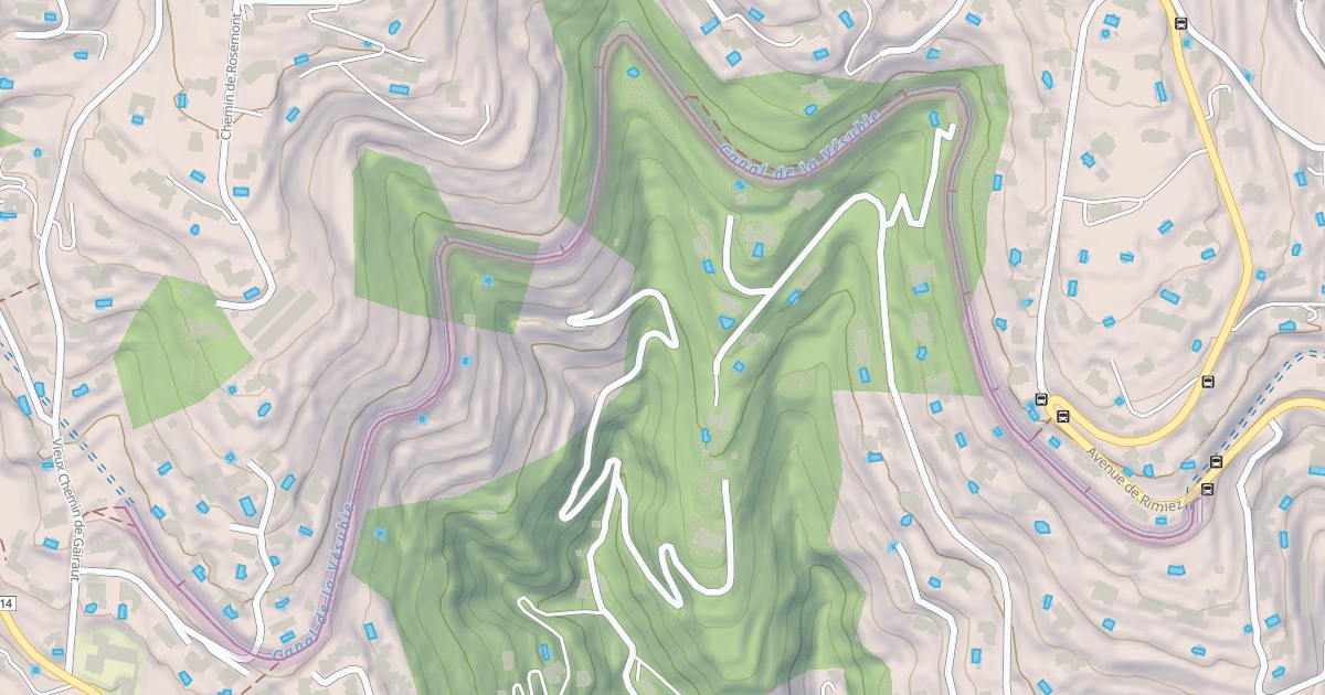 Map preview of Sentier du Canal de Gairault