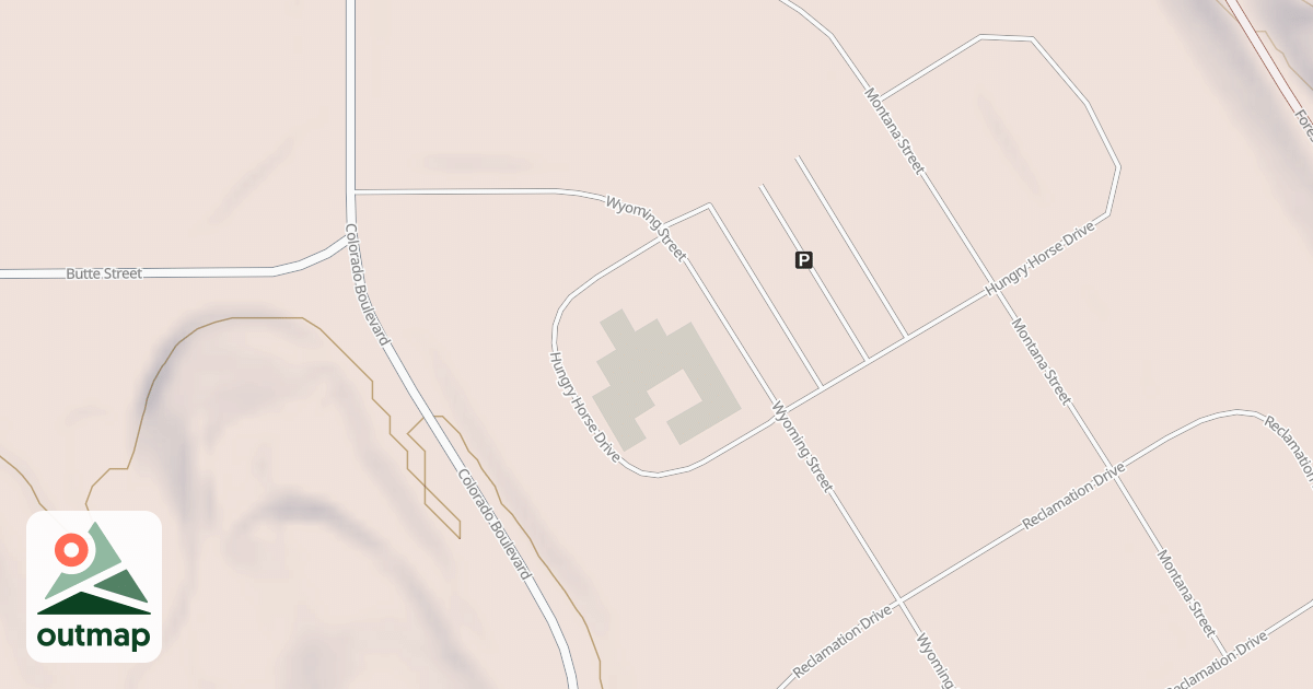 Map of HUNGRY HORSE DRIVE