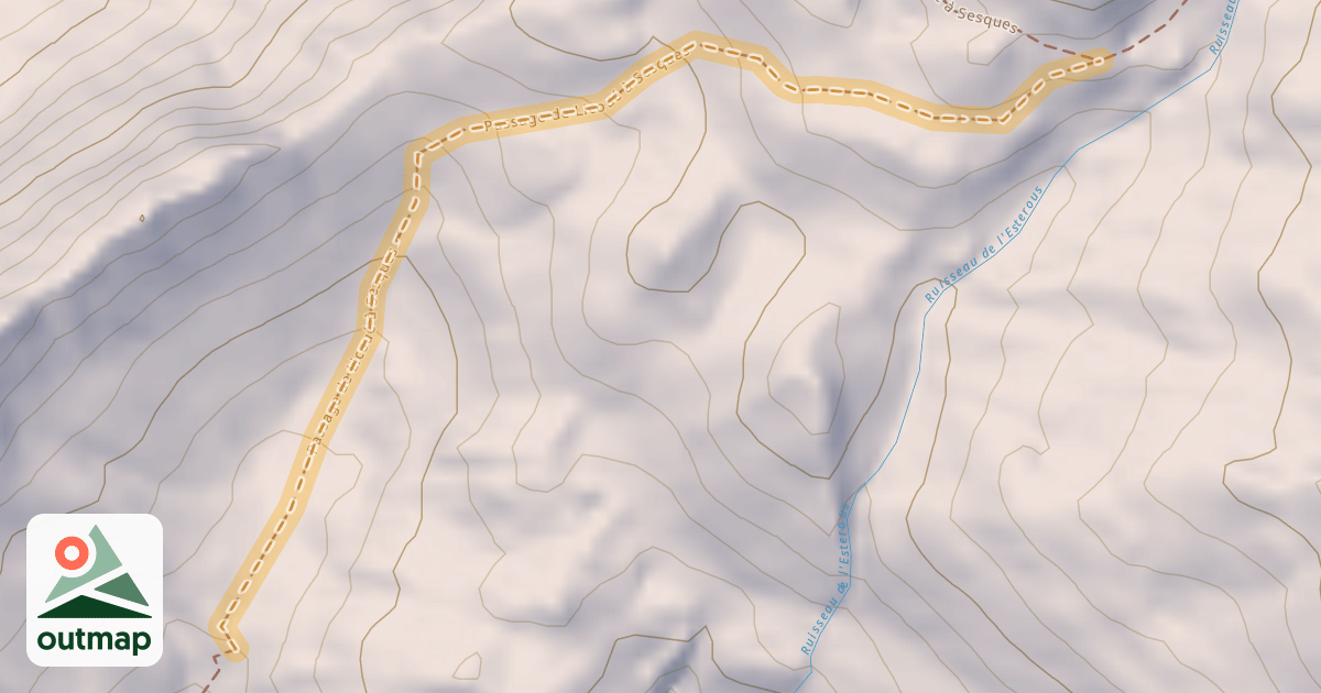Map of Passage de Licoué à Sesques