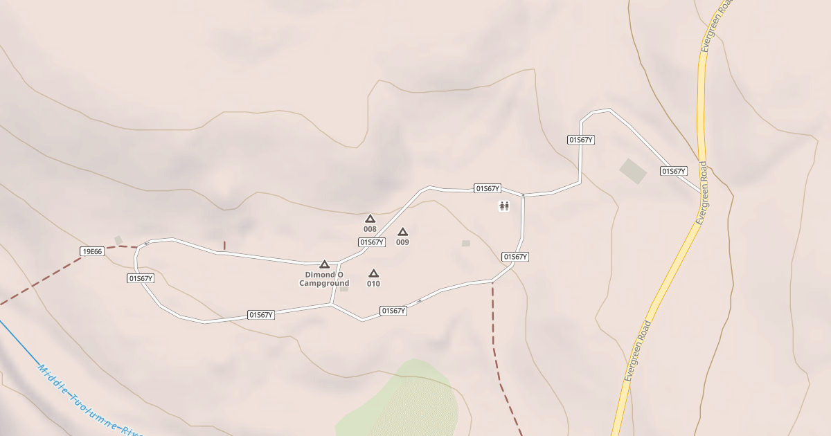 Map preview of DIMOND O CAMPGROUND ROAD