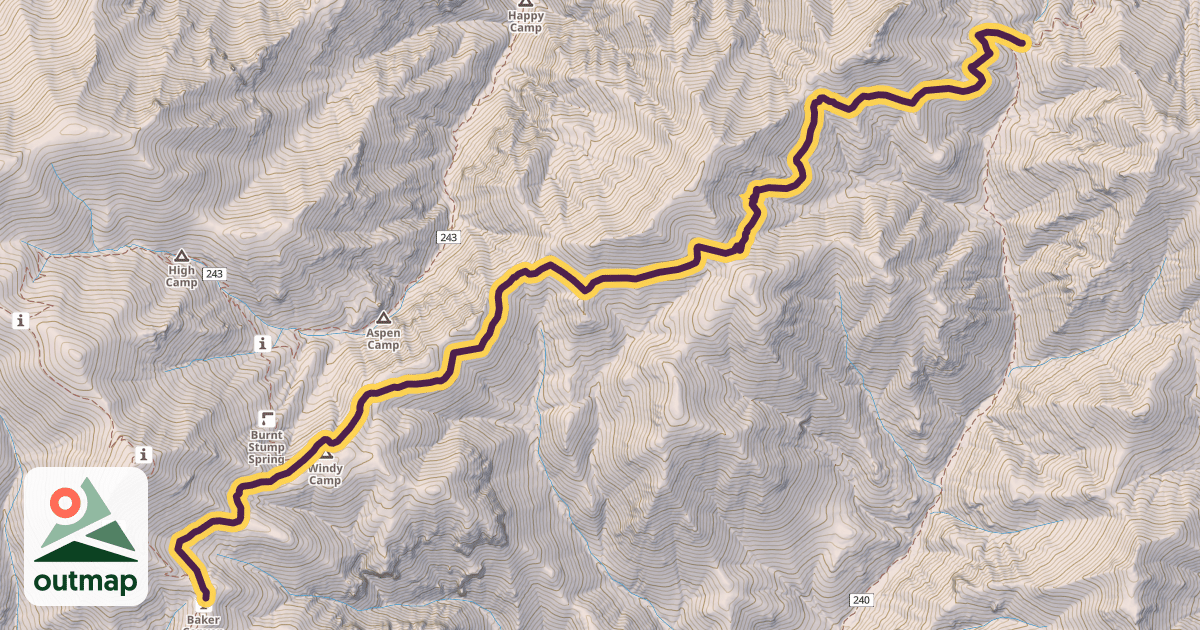 Map of Horseshoe Ridge Trail #282
