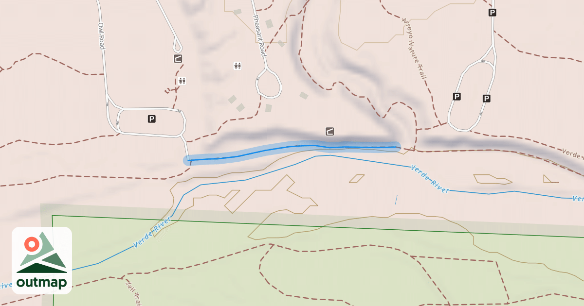 Map of Verde River Greenway