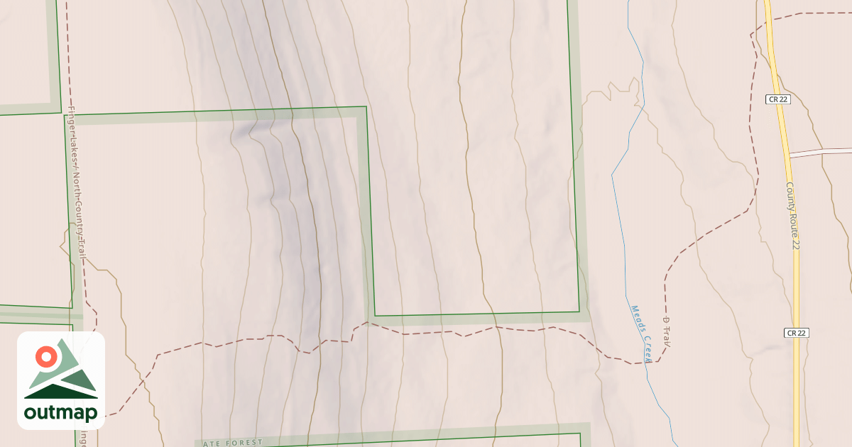 Map of D Trail