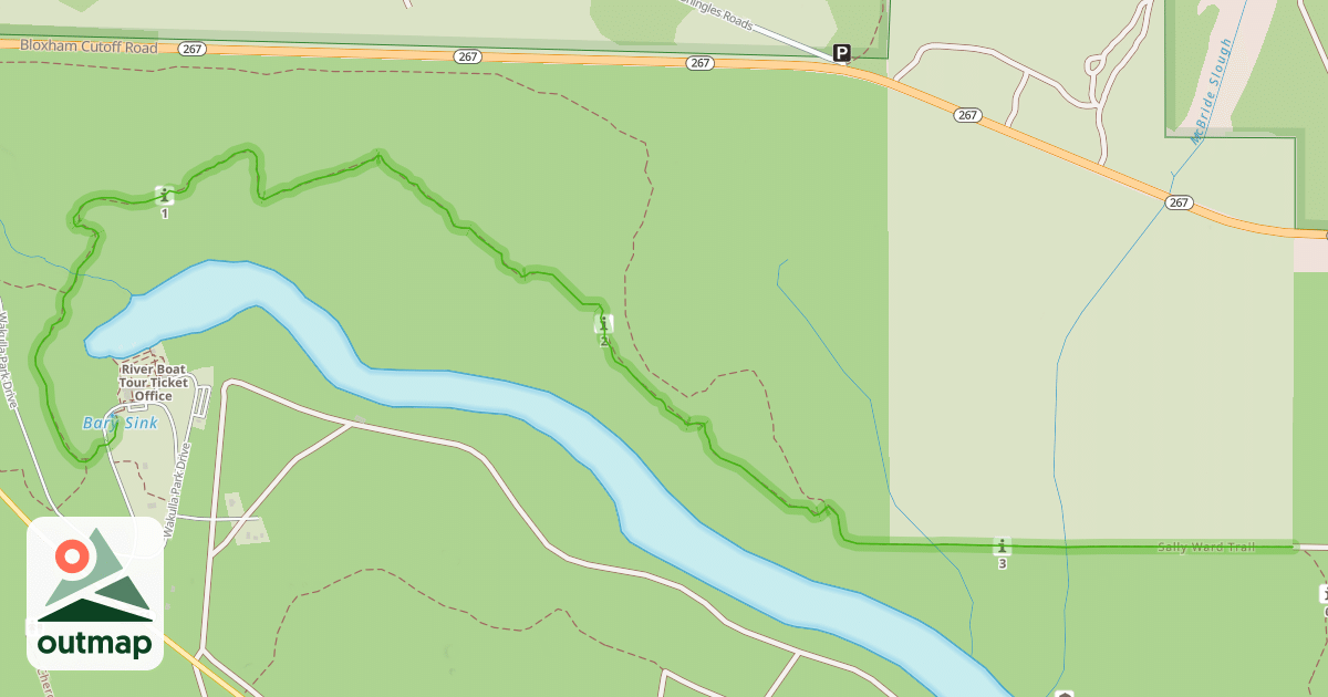 Map of Sally Ward Trail