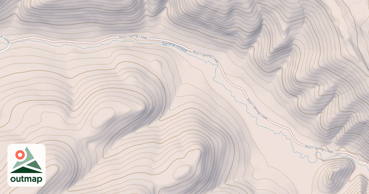 Map of SPRING CREEK