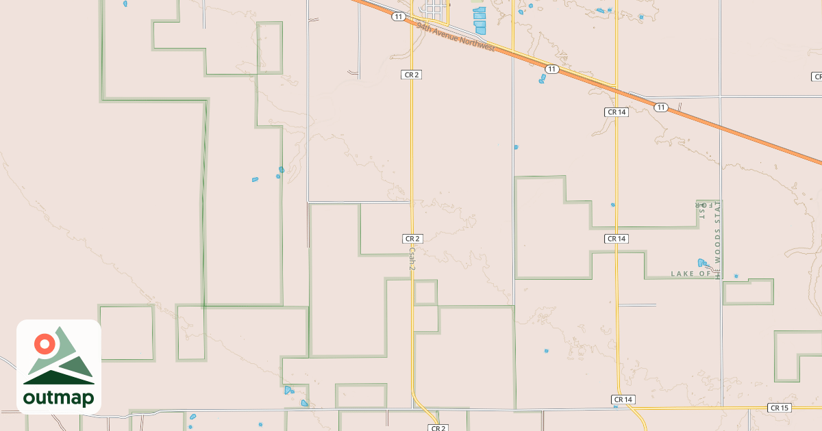 Map of Warroad/Roseau Trails