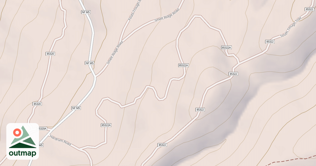 Map of SOUTH TROUGH SPUR A