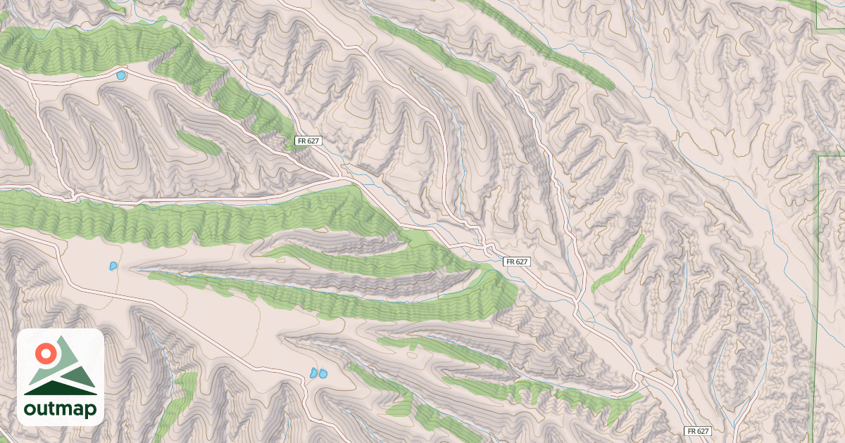 Map of HOG CANYON