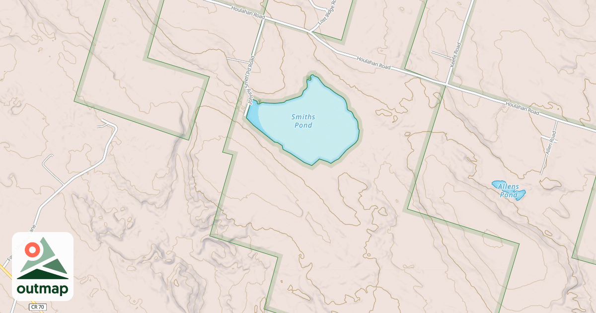 Map of Johnny Smith Pond Trail in Oneida