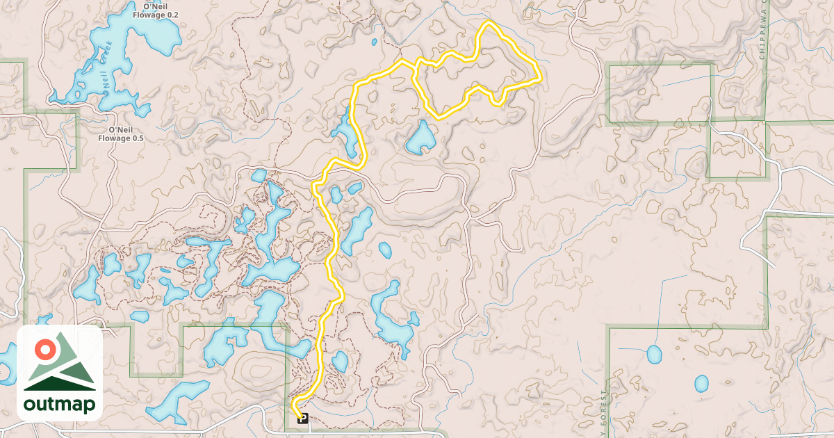 Map of Ski Trail