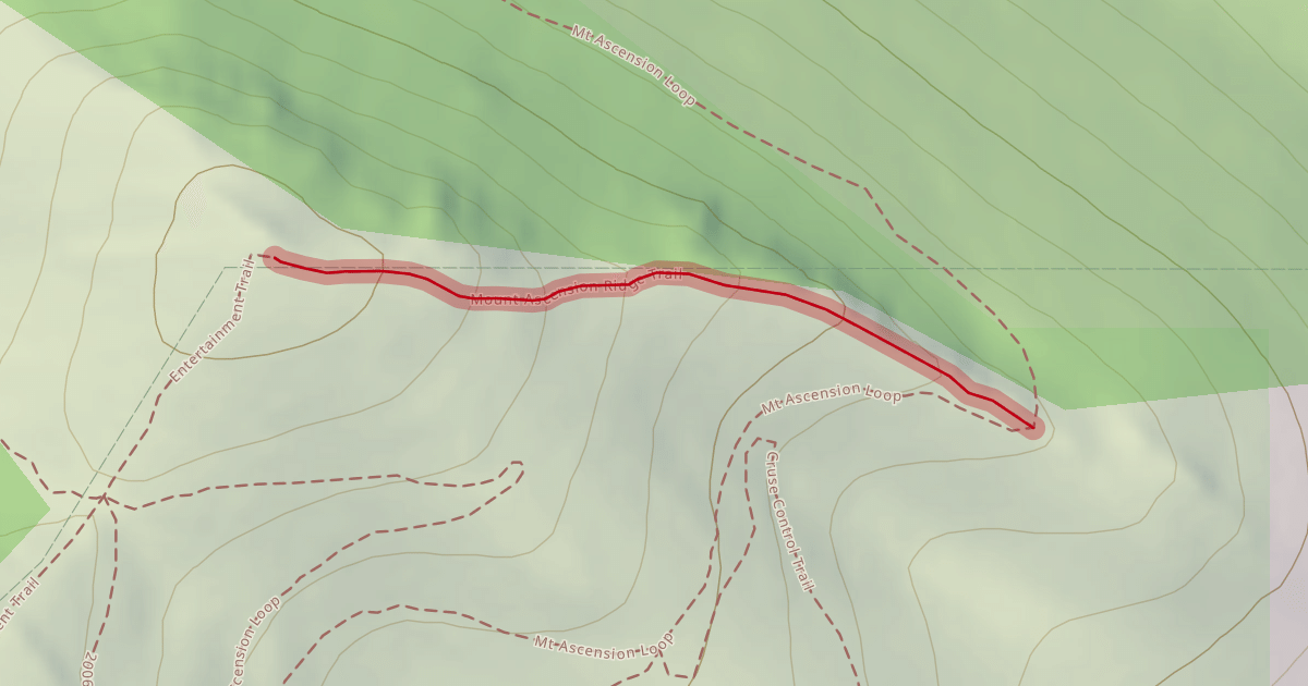 Map preview of Mount Ascension Ridge Trail