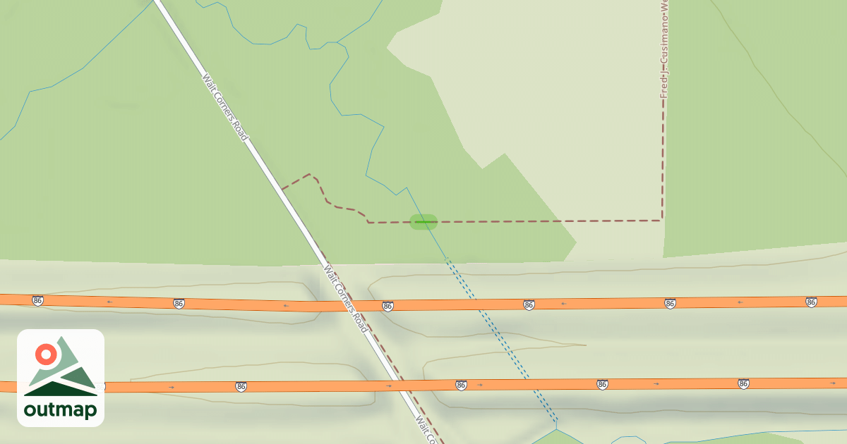 Map of Fred J. Cusimano Westside Overland Trail