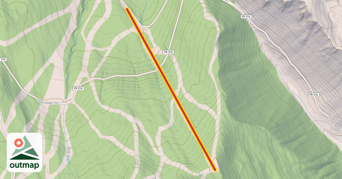 Map of Chair 11 Flower Point