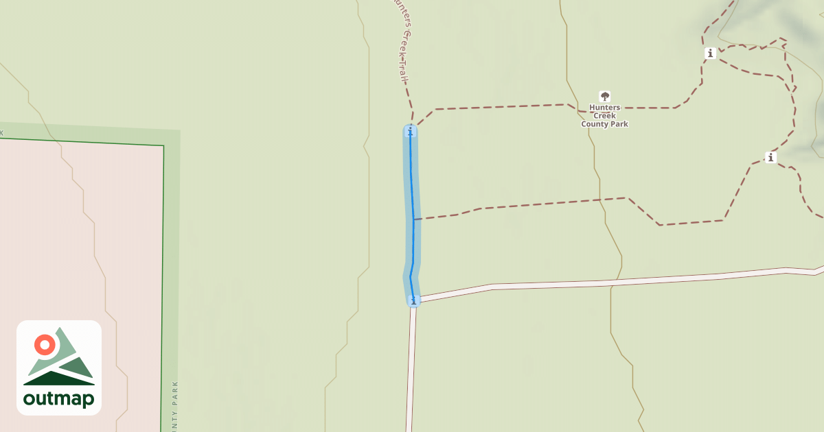 Map of Hunters Creek Trail