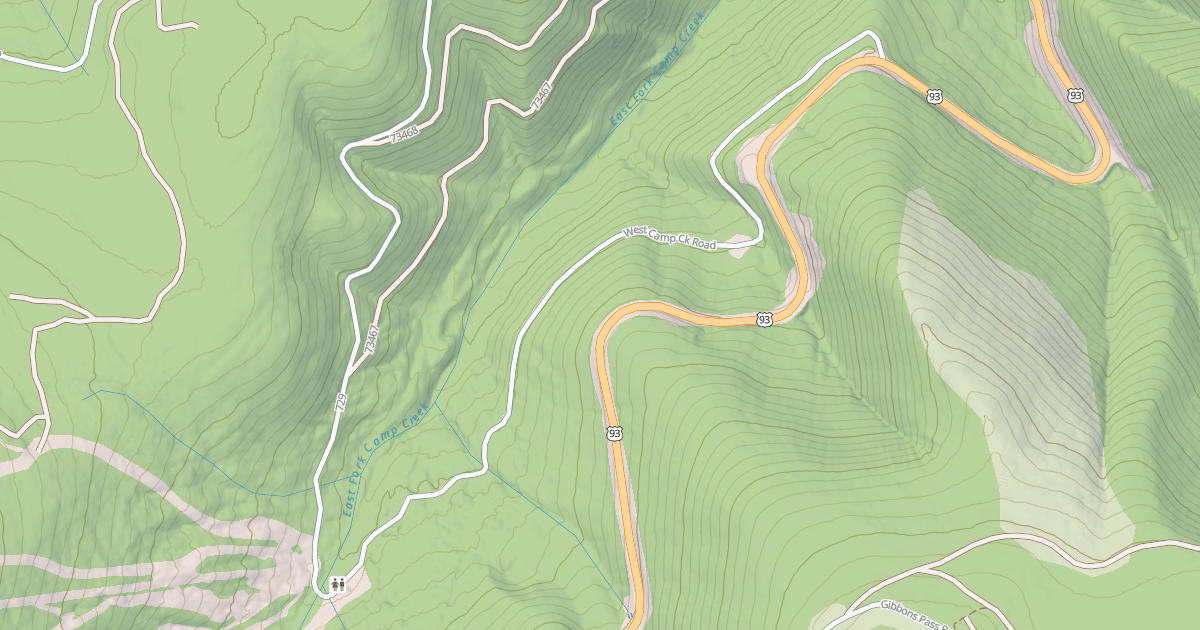 Map preview of (FDR) WEST FORK CAMP CREEK