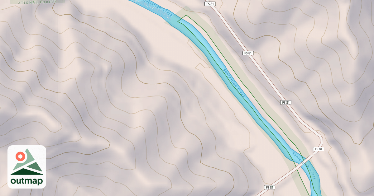 Map of LOWER HOOPER COVE