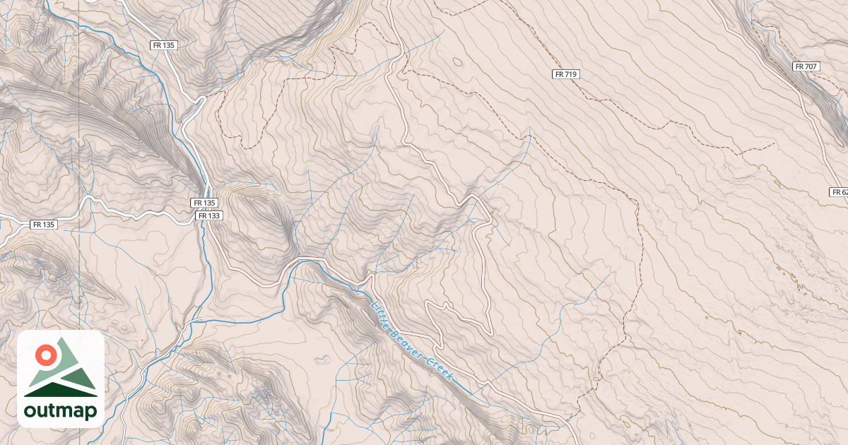 Map of ROCKY CANYON